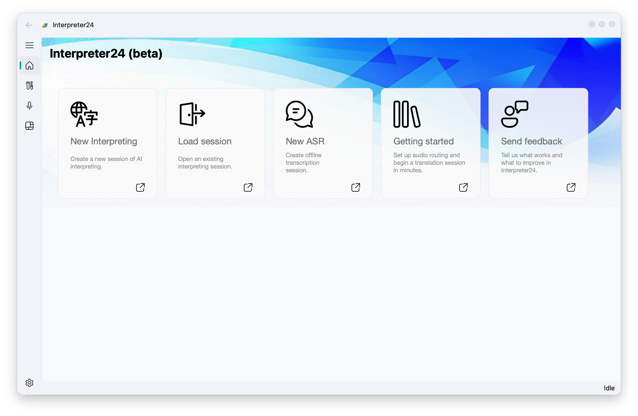 Interpreter24 control dashboard