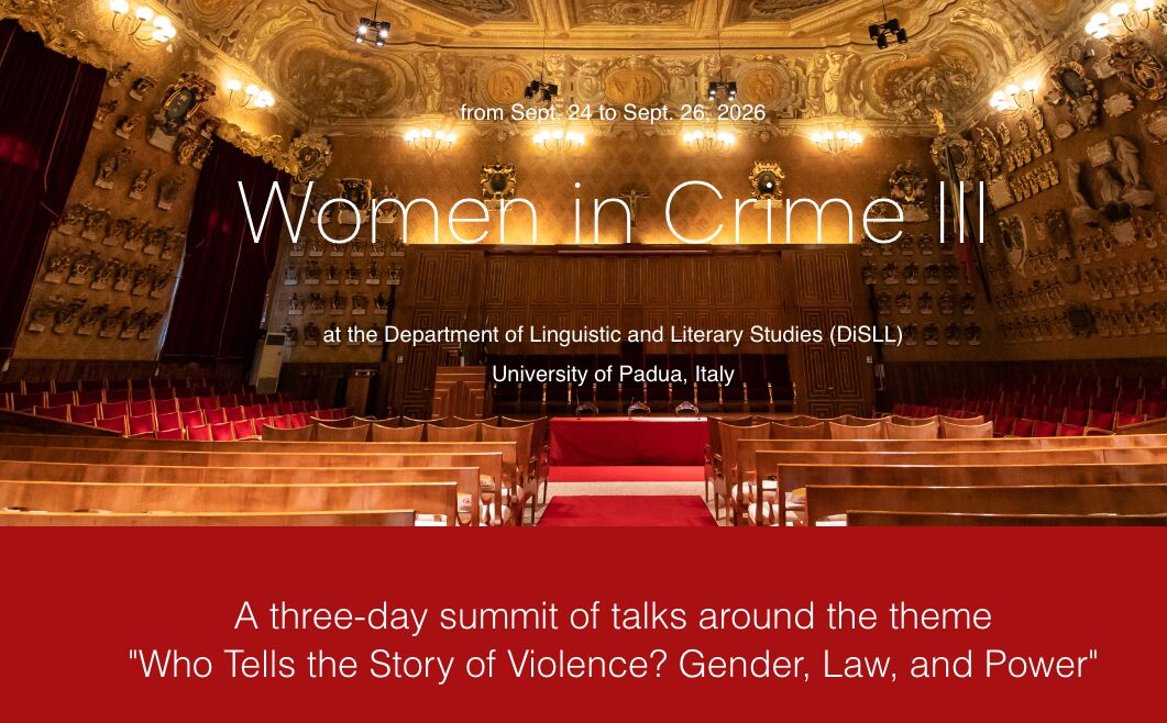 Women in Crime III event at the University of Padua